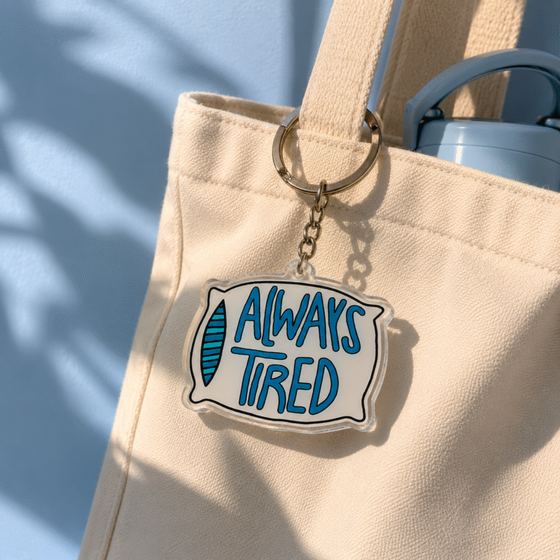 Always Tired – Acrylic Keychain