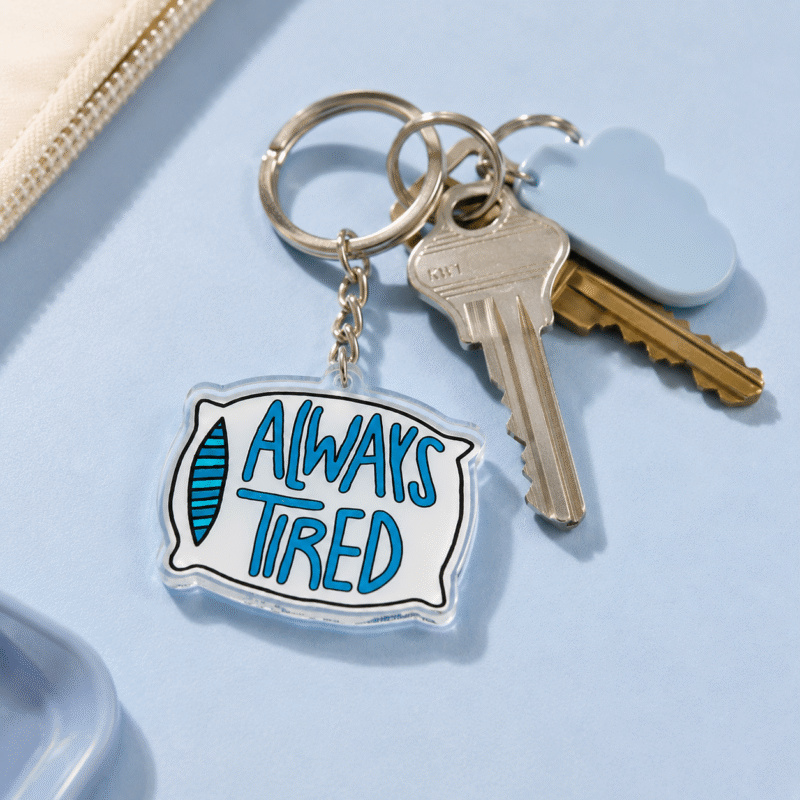 Always Tired – Acrylic Keychain