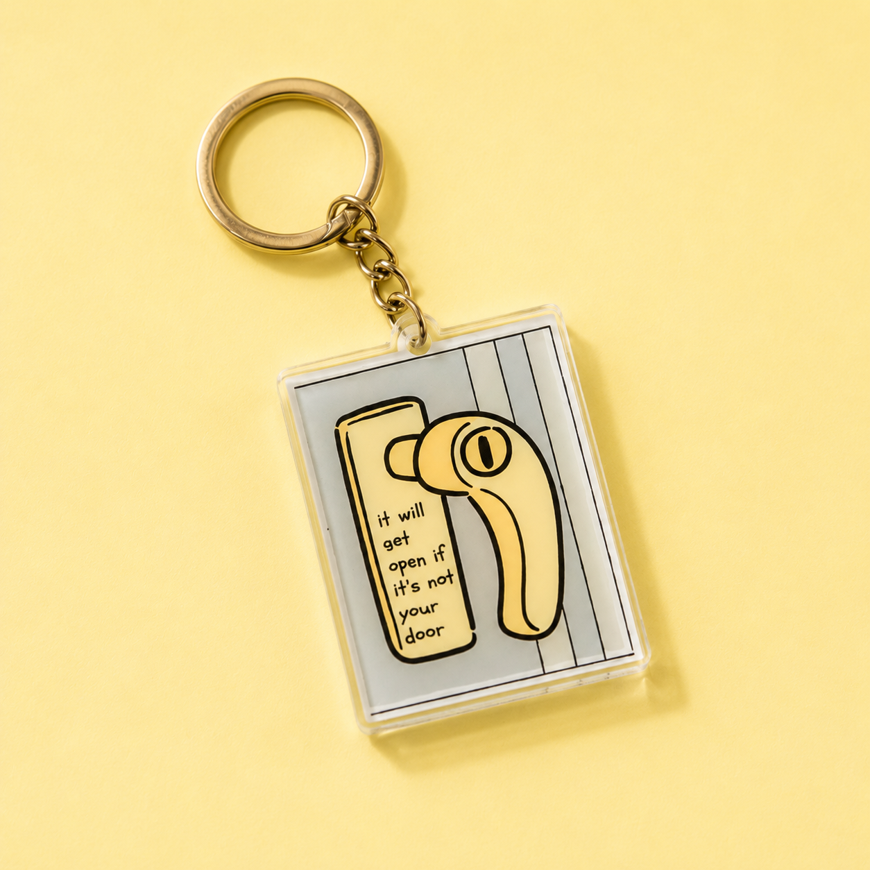 Not Your Door – Acrylic Keychain