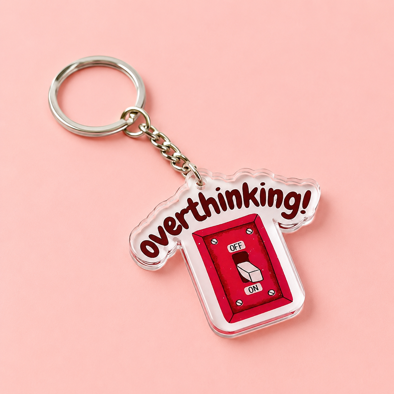 Overthinking Switch – Acrylic Keychain
