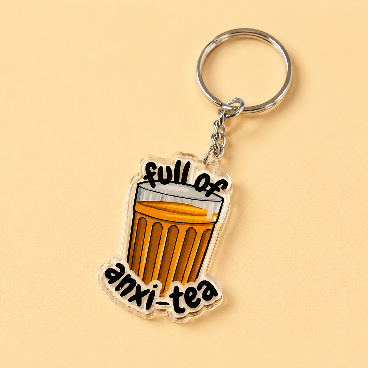 Full of Anxi-tea – Acrylic Keychain