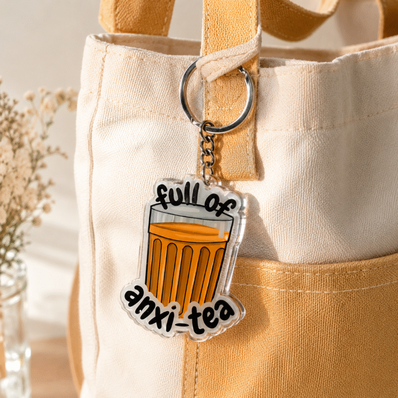 Full of Anxi-tea – Acrylic Keychain