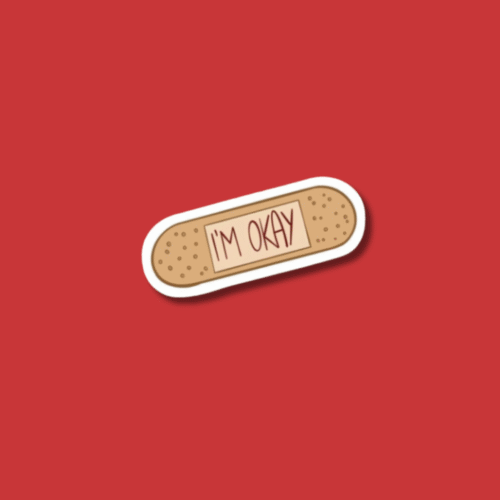 Webiste Stickers (11) 'I'm Okay' Sticker