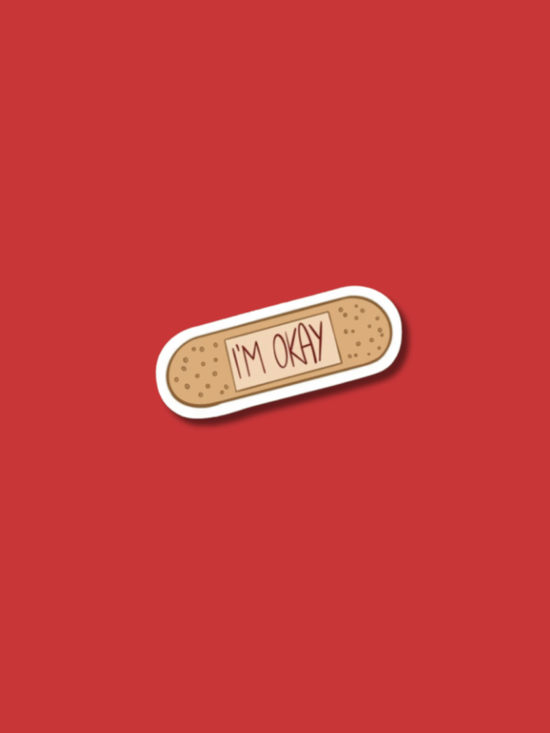 Webiste Stickers (11) 'I'm Okay' Sticker