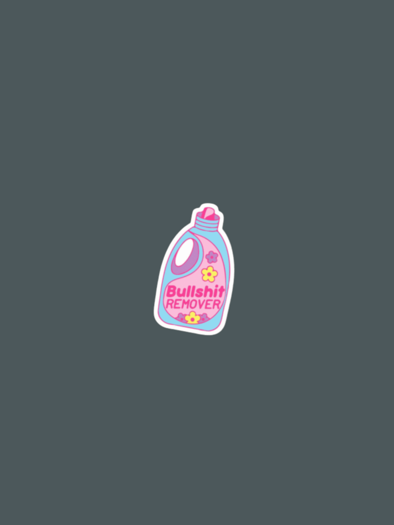 Webiste Stickers (5) Bullshit Remover Sticker