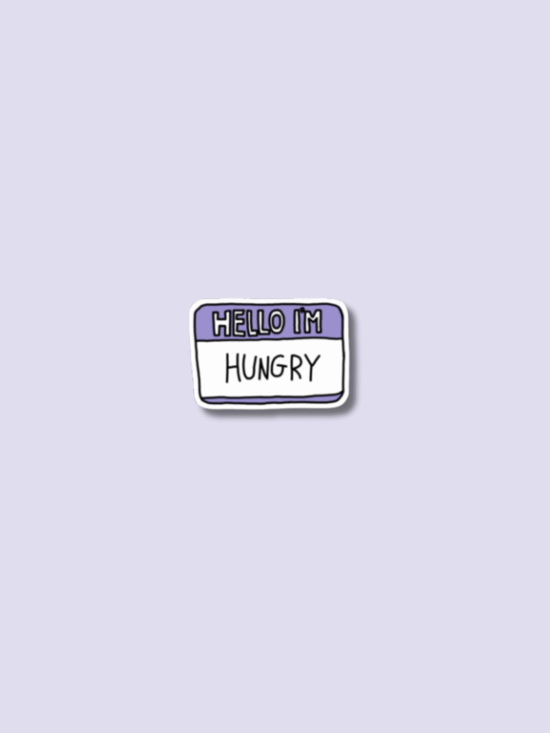 Webiste Stickers (9) Hungry Sticker