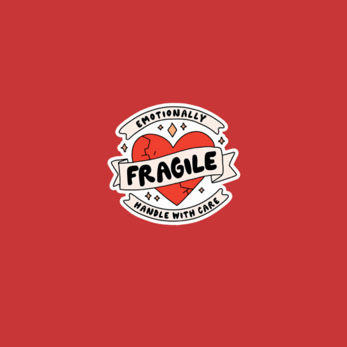 1 Fragile Heart Sticker