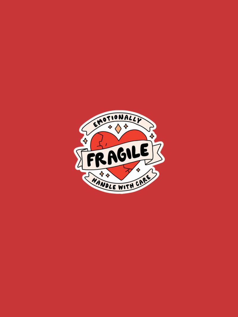 1 Fragile Heart Sticker