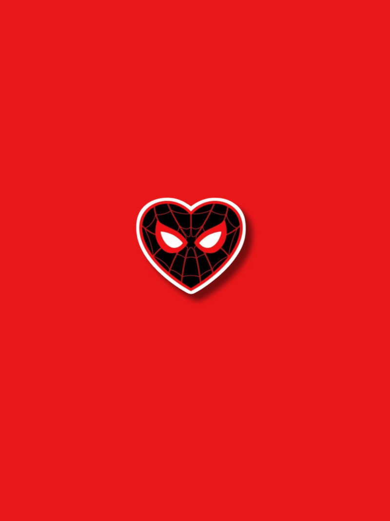 Spiderman Heart Sticker