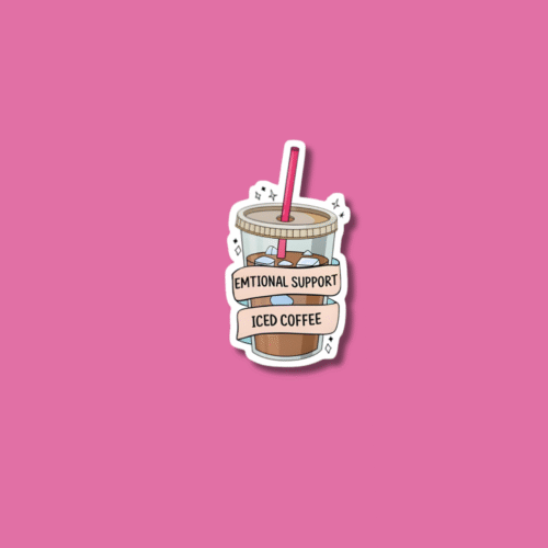 5 Emotional Support Coffee Sticker
