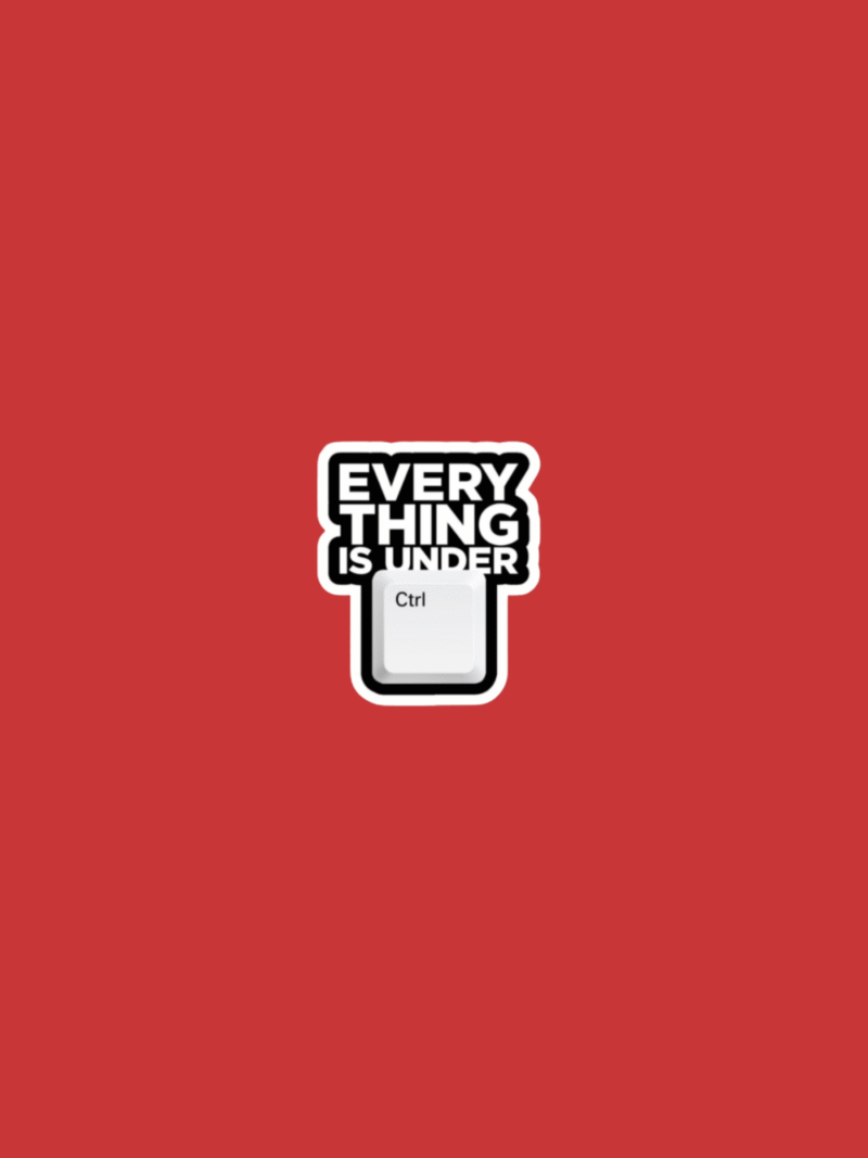 9 CTRL Sticker