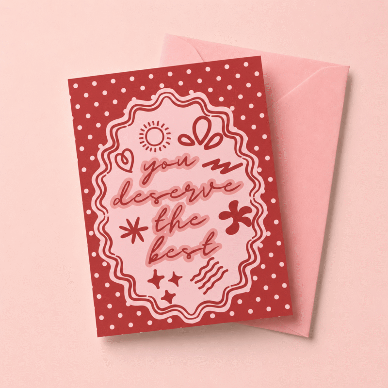 'You Deserve The Best' Card