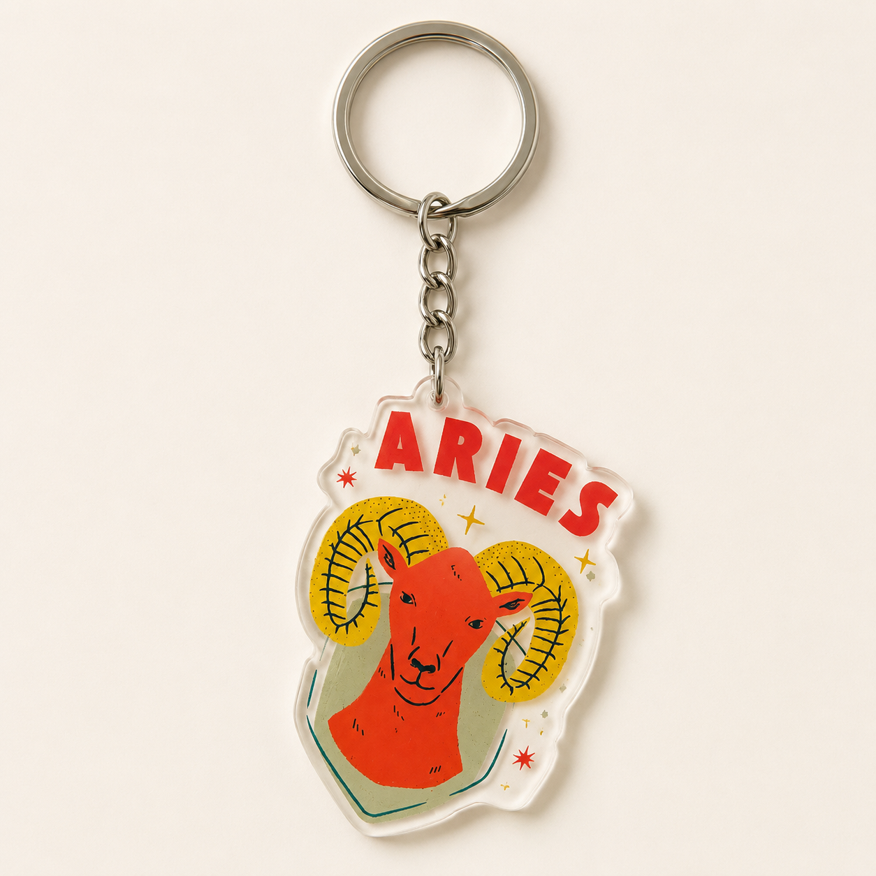 ChatGPT Image Jun 21, 2026, 03_11_16 PM Aries - Zodiac Keychain
