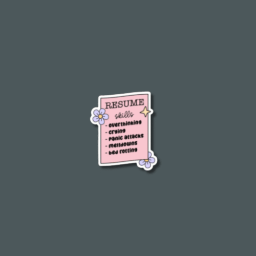 Resume Skills Sticker