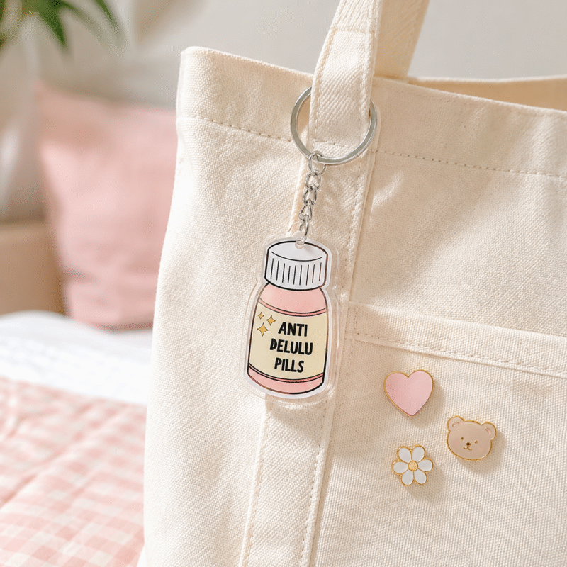 ChatGPT Image Jun 21, 2026, 04_15_59 PM (2) Anti Delulu Pills - Acrylic Keychain