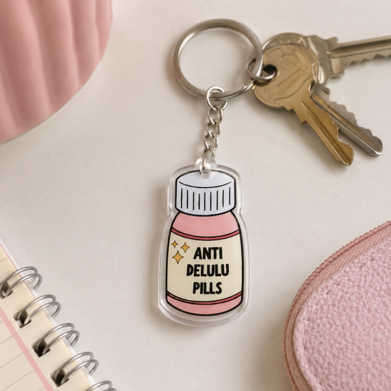 ChatGPT Image Jun 21, 2026, 04_16_00 PM (3) Anti Delulu Pills - Acrylic Keychain