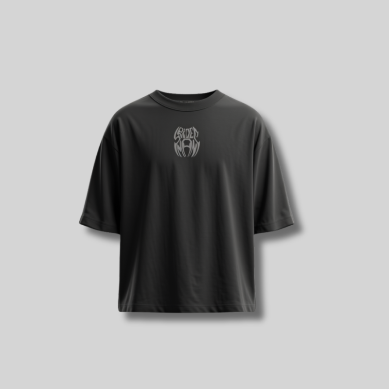 Spider-Man Oversized Drop Shoulder Grey ( Unisex T-Shirt )