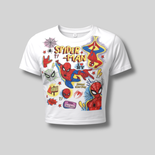 13 Spider-Man Crop Top