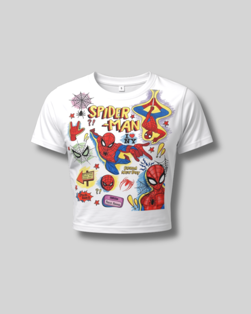 13 Spider-Man Crop Top