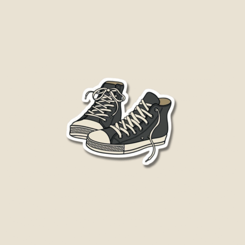 2 'Converse Shoes' Sticker