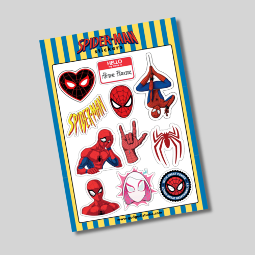 2 Spider-Man Sticker Sheet