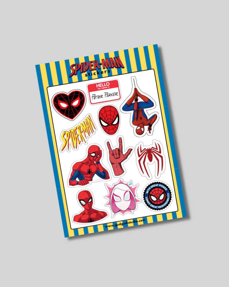 2 Spider-Man Sticker Sheet