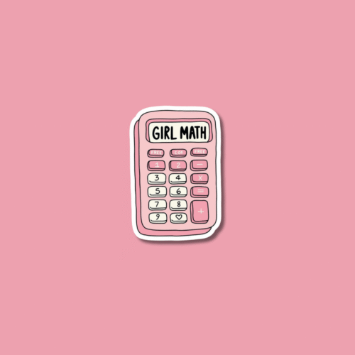 5 ' Girl Math ' Sticker