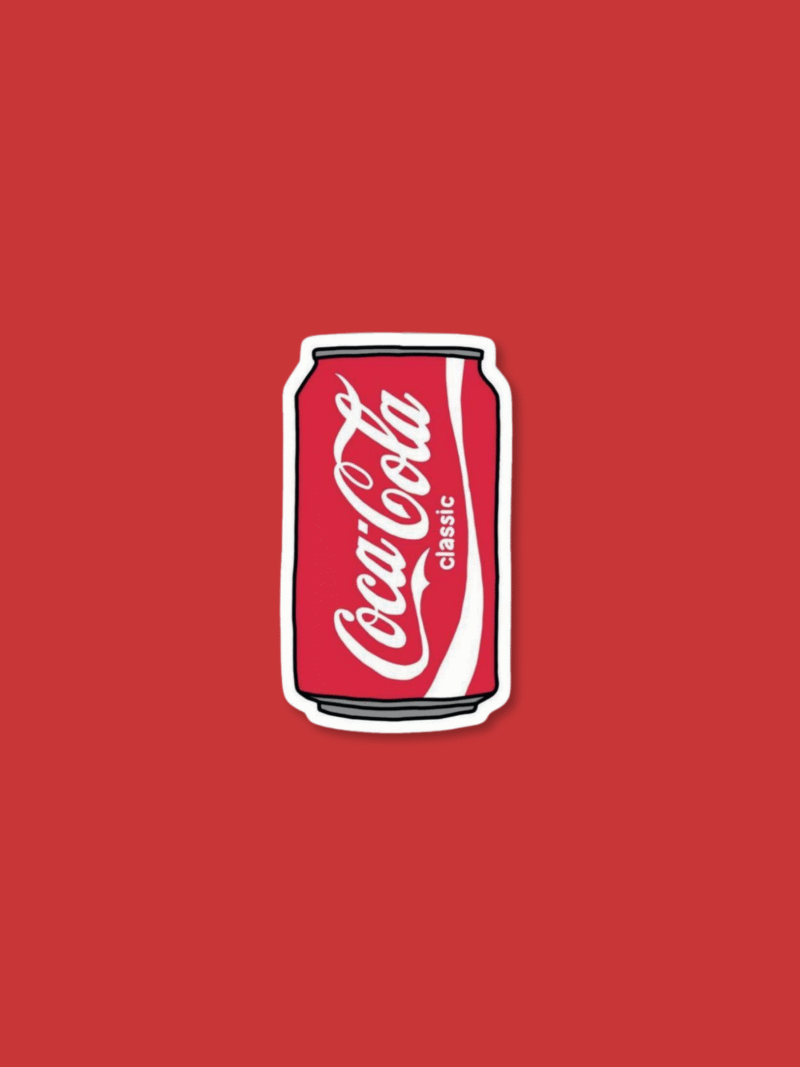 Webiste Stickers 'Coca Cola' Sticker