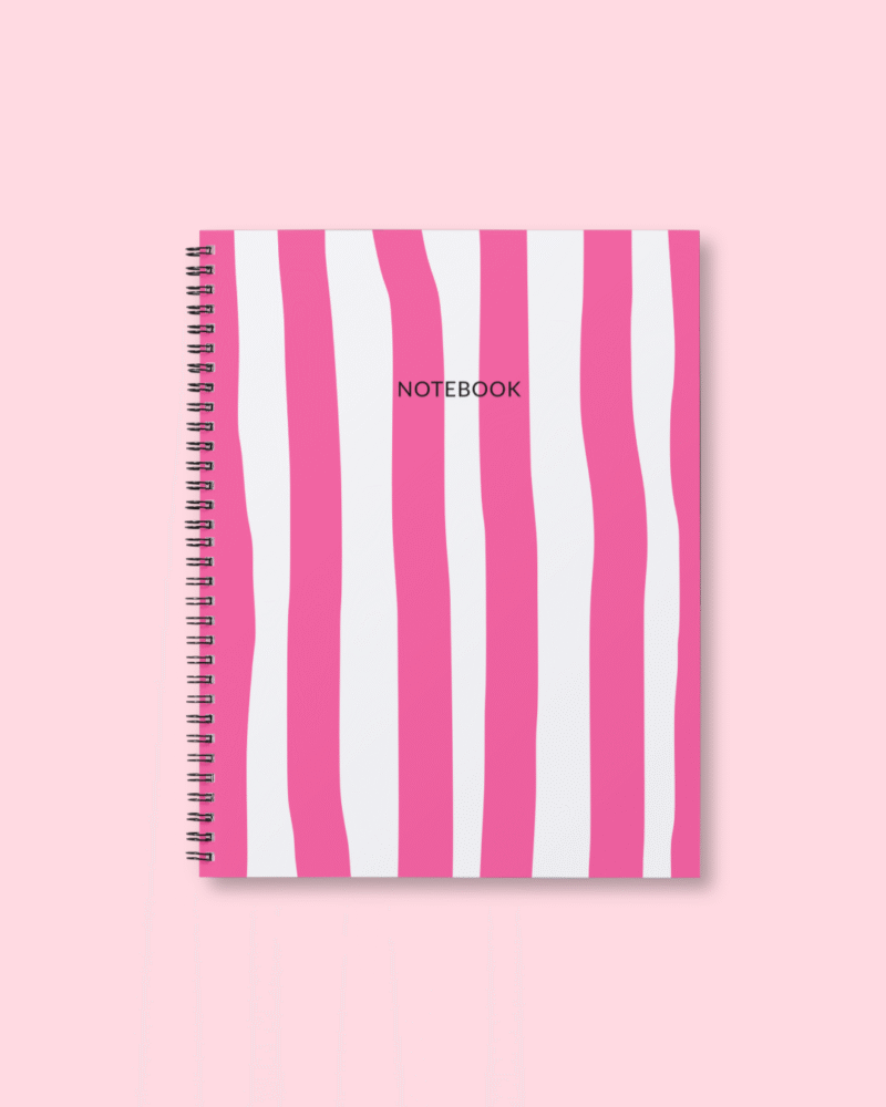 Pink Stripes - Notebook
