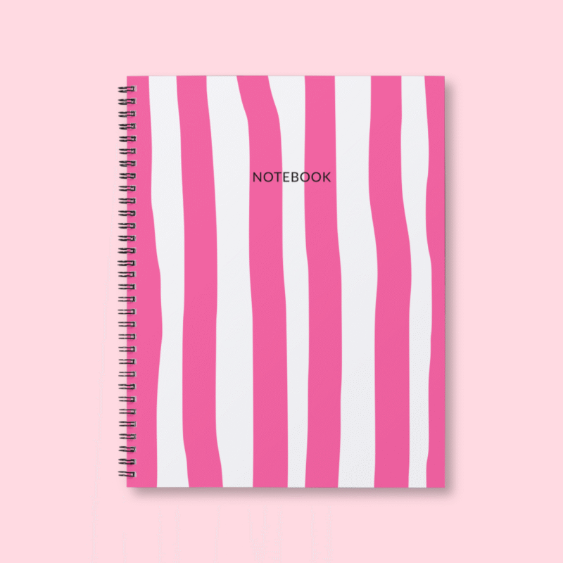 Pink Stripes - Notebook
