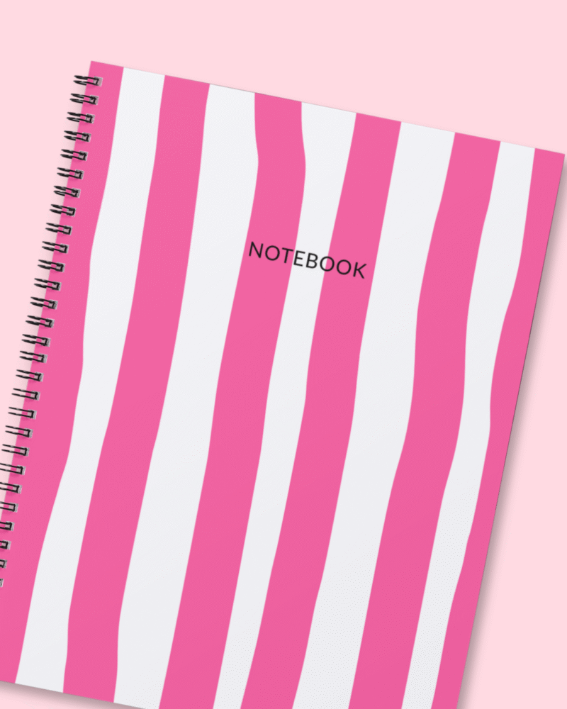 Pink Stripes - Notebook