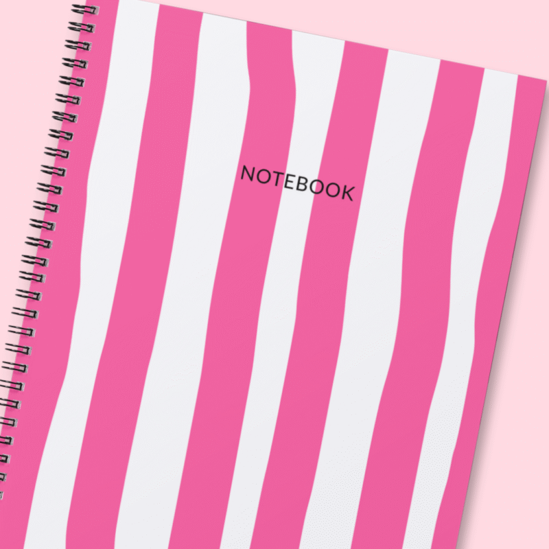 Pink Stripes - Notebook