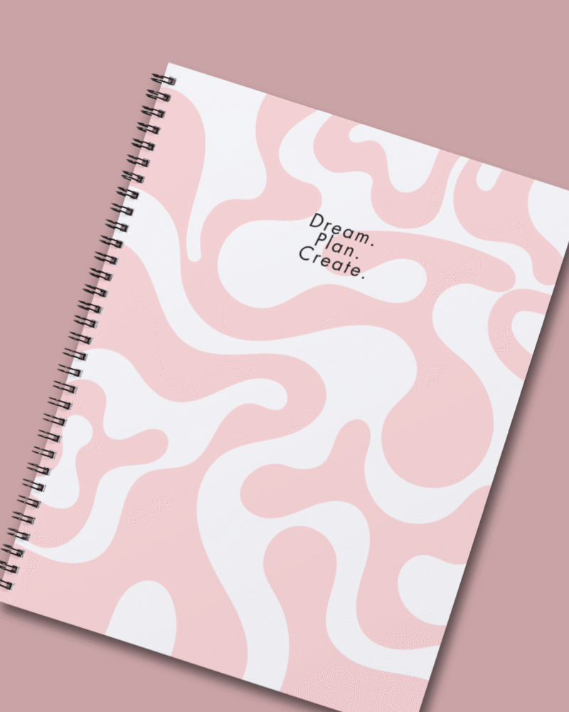 Dream.Plan.Create. - Pink Notebook