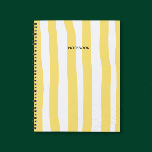 Yellow Stripes Notebook