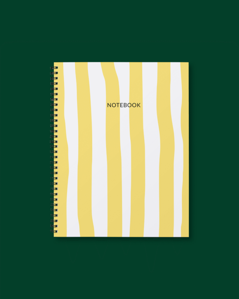 Yellow Stripes Notebook