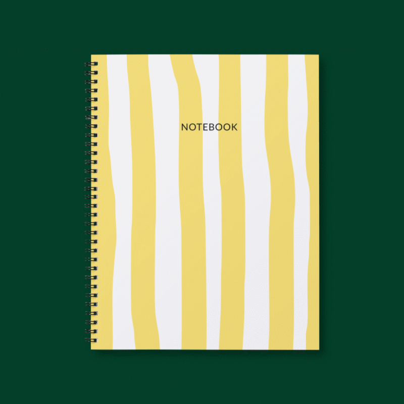 Yellow Stripes Notebook