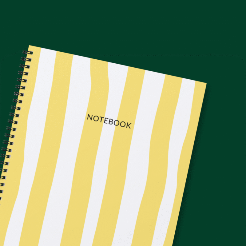Yellow Stripes Notebook